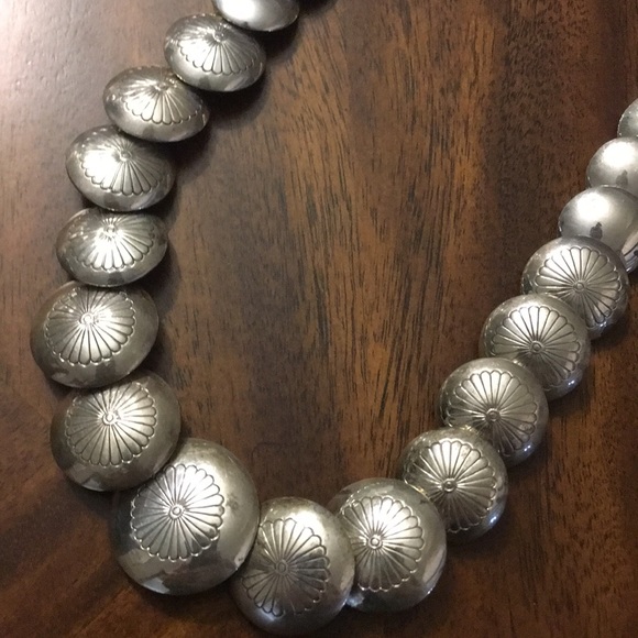 Ina J/nez Jewelry - VTG Ina J Navajo silver necklace